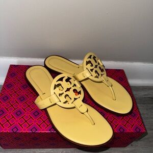 Tory Burch Sandals, Lightly Used, Color: Yellow, Size 6.5